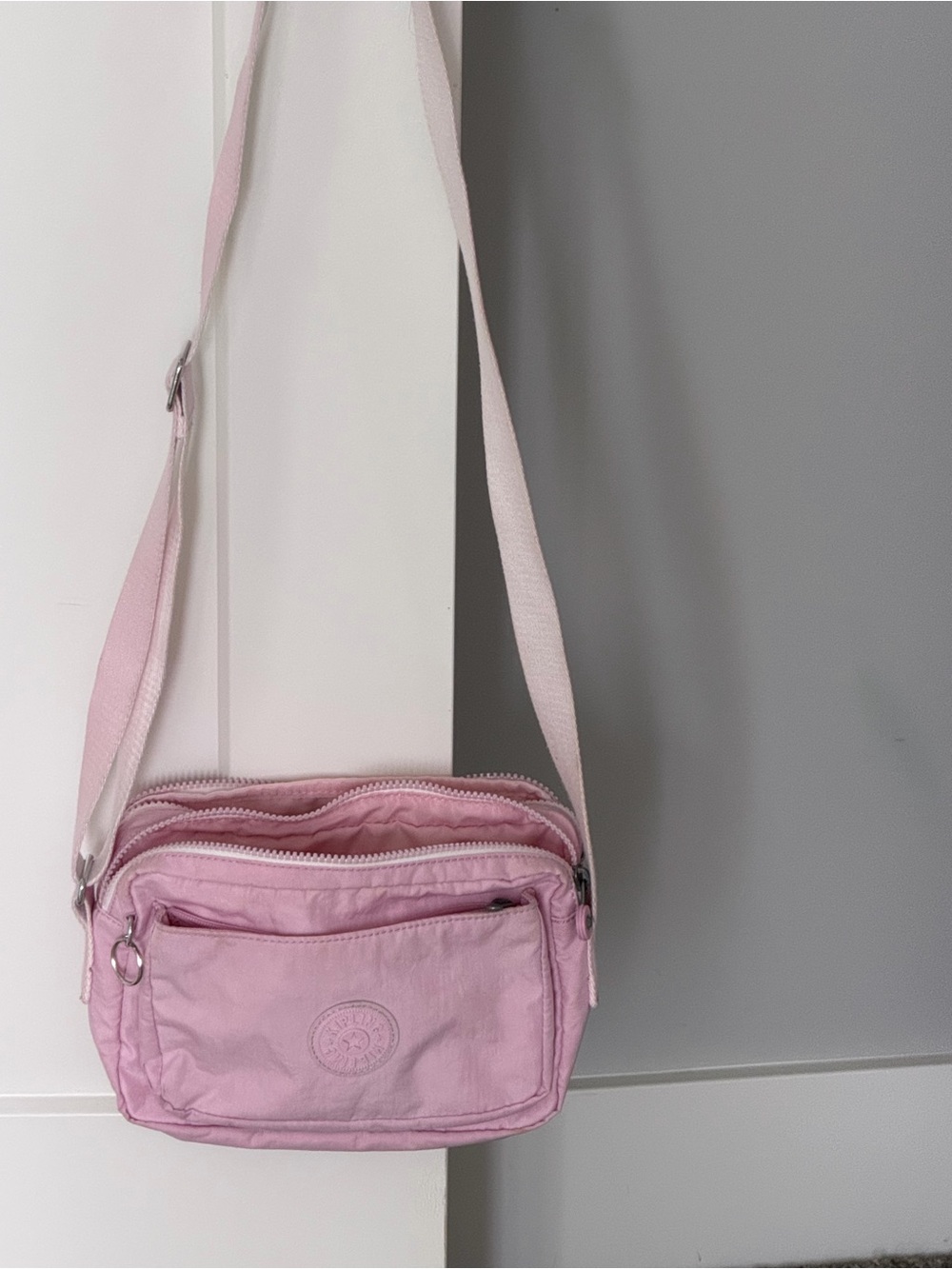Kipling Light Pink Crossbody Shoulder Bag - Women's Everyday Bag
